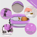 Cerbonny Small Cooler Bag Freezable Lunch Bag, Small Lunch Bag Insulated with Ice Pack, Double Layer Insulated Snack Bag for Work School Trip, Mini Cooler Bag Ideal for Fresh Snacks (Purple Double) by TinyTreasures Baby Boutique