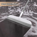 Silicone Floor Squeegee & Broom – Long Handle Hair Remover for Water, Pet Hair – for Bathroom, Tile, Concrete, Garage, Deck, Glass – Indoor Outdoor Cleaning Tool – White (15.7 inch) by GreenHaven Gardens
