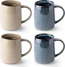 GBHOME Large Coffee Mugs Set of 4, 18oz Handmade Ceramic Coffee Mugs Set with Gradient color for Latte/Tea/Beer/Hot Cocoa, Dishwasher & Microwave Safe, Multi-Color by CozyNest Decor