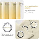 HOMEIDEAS Mustard Yellow Ombre Blackout Curtains 52 X 84 Inch Length Gradient Room Darkening Thermal Insulated Energy Saving Grommet 2 Panels Window Drapes for Living Room, Bedroom by TinyTreasures Baby Boutique