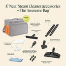 Dupray Neat Steam Cleaner with 18-Piece Kit – (Neat with the Awesome Bag) Powerful, chemical-free cleaning for floors, cars, tiles, grout, and more. *Kills 99.9% of Bacteria and Viruses by TinyTreasures Baby Boutique