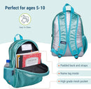 Wildkin 15-inch Kids Backpack – Durable, Padded, Adjustable for School & Trave (Blue Glitter) by TinyTreasures Baby Boutique