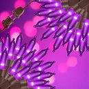 100LIGHTS Purple Extra-Bright with End Connectors Halloween Decorative Lights 5.98m UL Certified Mini String Light Set Waterproof for Halloween Home Garden Christmas Tree Party Patio Wedding by CozyNest Decor