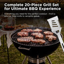 Kaluns Grilling Accessories, Dad Gifts for Christmas Grilling Gifts, Heavy Duty Stainless Steel Grill Set BBQ Grill Accessories for Outdoor Grill with Storage Case and Apron, Best Gifts for Men Dad by GreenHaven Gardens