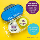 b.box Snack Box (2-pack) Reusable Snack Containers with Lids – Bento Box for Kids & Toddlers, Leakproof Lunch Box, BPA-Free and Dishwasher Safe Snack Container (S'shake + Indigo Rose, 1 3/4 Cup) by TinyTreasures Baby Boutique