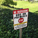 Beware Of Dog Signs For Fence No Trespassing Dog On Premises Sign For Garden Dogs Warning Signs For Property Funny Metal Tin Signs Dog In Yard Sign Do Not Enter Sign 12 X 8 Inch by GreenHaven Gardens