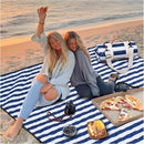 Genovega Waterproof Sandproof Beach Blanket Picnic Outdoor Mat Extra Large Foldable Sand Free Big Giant XL Car Essential Roadtrip Gadget Rv Accessories Gear Must Haves Hiking Items Necessities by TinyTreasures Baby Boutique