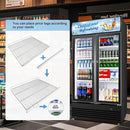 Commercial Beverage Refrigerator, 40 Inch 35 Cu.Ft. Commercial Drink Fridge, Display Refrigerator with Double Glass Door, Commercial Display Fridge with 8 Adjustable Shelves, for Shop,Restaurant,Bar by CozyNest Decor