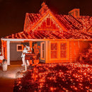 weillsnow 164FT 500 LED Orange Halloween Lights, 8 Modes Waterproof Plug in String Lights for Halloween Indoor Outdoor Yard Party Wedding Garden Home Decorations (Orange) by GreenHaven Gardens
