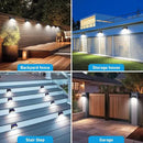 [6 Packs] Solar Lights Outdoor Motion Sensor Solar Security Lights Waterproof with 3 Lighting Modes Solar Powered Wall Lights Outside for Garden Fence Yard Deck by GreenHaven Gardens