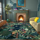 LIVEBOX Washable Jungle Dark Green Rugs 9x12 for Living Room, Stain Resistant Soft Kids Area Rugs for Bedroom, Non-Skid Modern Dining Room Rug Floor Carpet for Playroom Kids Nursery by CozyNest Decor