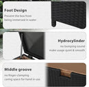 Super Patio Outdoor Patio Storage Box Waterproof, 120 Gallon Large Deck Box Wicker Storage Bin for Cushions, Garden Tools, Black by CozyNest Decor