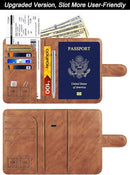 Passport Holder Cover Wallet Travel Essentials Leather Rfid Blocking Case Vacation Luggage Must Haves Travel Accessories for Men Women (120