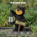 Juegoal Garden Bear Statue with Solar LED Lantern, Luminous Welcome Sign, Gifts for Mom Yard Art, Whimsical Figurine Large Sculpture Lighted Outdoor Mother's Day Spring Decorations for Lawn, Porch by GreenHaven Gardens