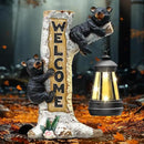 Json Garden Bear Statue with Solar LED Lantern, Gifts for Mom Yard Art, Whimsical Figurine Large Sculpture Lighted Outdoor Mother's Day Spring Decorations for Lawn, Porch by CozyNest Decor