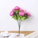 Duovlo Springs Flowers Artificial Silk Peony Bouquets Wedding Home Decoration,Pack of 1 (Spring Peach Pink) by CozyNest Decor