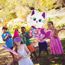 WERNNSAI Cat Piñata - Kitten Mermaid Birthday Party Decorations Kids Mermaid Pinata with Blindfold and Bat for Girls Summer Under the Sea Birthday Party Supplies Game Set by TinyTreasures Baby Boutique