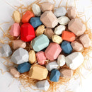 BESTAMTOY 36 PCS Wooden Sorting Stacking Rocks Stones,Sensory Toddler Toys Learning Montessori Toys, Building Blocks Game for Kids 3 4 5 6 Years Boy and Girl Birthday Gifts for Kids by TinyTreasures Baby Boutique