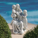 Design Toscano He Loves the Little Children Indoor/Outdoor Holy Religious Garden Statue, 28 Inches High, Cast Stone Resin, Antique Stone Finish by GreenHaven Gardens