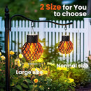 GIGALUMI 8 Pack Solar Lanterns for Outside,Solar Hanging Lights Outdoor Waterproof with Flickering Flame,Solar Powered Outdoor Lights Garden Decor for Yard,Patio,Tree,Camping,Festival Decoration by GreenHaven Gardens