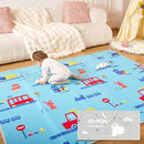 Baby Play Mat, Foldable Play Mats for Babies and Toddlers, Waterproof & Anti-Slip Baby Floor Mat for Tummy Time, Baby Mat for Floor with Travel Bag for Indoor Outdoor 71x59x0.4 inches by TinyTreasures Baby Boutique
