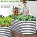 BTDVR 2 PCS 9 in 1 Tall 8×2×1.5ft Galvanized Raised Garden Bed Outdoor, Metal Raised Beds for Vegetables, Above Ground Garden Box for Flower, Steel Garden Bed for Gardening by GreenHaven Gardens