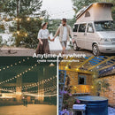 25Ft LED Outdoor String Lights Waterproof, Commercial Grade Patio String Lights with 27 G40 Warm White Bulbs, Hanging Outdoor Light for Backyard Wedding Garden Party Christmas Decorations-Black by TinyTreasures Baby Boutique