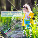 2PCS Fishing Net with Bucket, Telescopic Fishing Landing Net, Collapsible Kids Sand Bucket, Kids Fish Butterfly Catching for Freshwater Saltwater Outdoor Activities by TinyTreasures Baby Boutique
