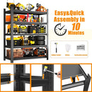 72''H Garage Shelving Heavy Duty Garage Storage Shelves, 3000 LBS Adjustable 5 Tier Industrial Shelving Unit, Metal Utility Shelf for Basement, Warehouse and Workshop (72''Hx48''Wx24''D, Black) by GreenHaven Gardens