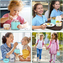 2-in-1 Insulated Food Jar & Snack Container - 15oz Kids Soup Thermos for Hot Food with Handle and Spoon, Leak Proof Reusable Toddler Snack Box, Perfect for School & Travel, Tiffany Blue by TinyTreasures Baby Boutique