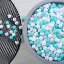GOGOSO Ball Pit Balls Shapes for Kids - 100 Pieces Crush Proof Stress StarBalls BPA&Phthalate Free Non-Toxic Soft Plastic Ball for Baby Birthday Pool BallPit Accessories by TinyTreasures Baby Boutique