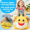 JITTERYGIT Baby Shark Official Bouncy Hopper Plush Musical Singing Toy - Inflatable Animal Ride On for Indoor & Outdoor - Birthday Gift for Kids & Toddlers (Boys & Girls) Ages 18+ Months (Yellow) by TinyTreasures Baby Boutique