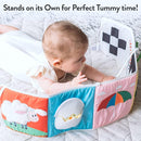 Infant Toys 0-6 Months Baby Mirror Tummy Time Toys Sensory Books for Babies Touch and Feel Crinkle Books for Babies by TinyTreasures Baby Boutique