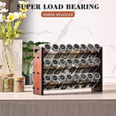Spice Rack Organizer for Cabinet, Spice Organizer with 24 Empty Spice Jars, 180 Spice Labels, Wooden Spice Jar Organizer, Seasoning Organizer for Cabinet Kitchen, Pantry, Countertop or Wall Mount by CozyNest Decor