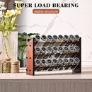 Spice Rack, Spice Rack Organizer without Seasoning Jars, Wooden Rustic 3 Tier Kitchen Spice Organizer Shelf for Cabinet, Countertop or Wall Mount