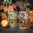Hand Blown Mexican Drinking Glasses Confetti Premium Barware Gift by The Wine Savant
