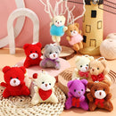 Zhanmai 100 Pcs Mini Plush Stuffed Animal Bulk Small Animal Toys Keychain Party Favors Easter Egg Stuff for Kids Birthday Valentine Carnival Classroom Prizes Gift Goodie Bag Filler(Bear) by TinyTreasures Baby Boutique
