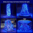 Led Net Lights Christmas Lights Outdoor Blue Christmas Net Lighting with 121Led Mini Globe Lights 5ftx5ft, Outdoor Indoor Fairy Mesh Net Lights for Christmas Trees, Bushes, Shrubs Decorations by GreenHaven Gardens