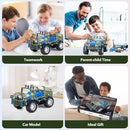 Stem Toys for Boys Age 8-12 - Off-Road Metal Model Car Kits, 283pcs Stem Building Toys Kits, Army Toy for 8-10，STEM Projects for Kids 10-12, 12-14 Engineering Gifts for Ages 14 and Up Adults by TinyTreasures Baby Boutique