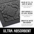 Yimobra Welcome Mat Outdoor Indoor, All-Season Waterproof Front Door Mat Outside Entrance, All-Weather Heavy Duty Non-Slip Doormat, Low Profile Porch Patio Entrance Mats, 47x32, Dark Grey by CozyNest Decor