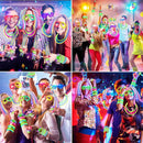 Glow in the Dark Party Supplies, 264 PCS Light Up Party Favors with LED Glasses,Glow Sticks,Finger Lights,LED Hair Clips,Slingshot,Glasses Molds,Butterfly Bracelet for Birthday,Raves,New Year by TinyTreasures Baby Boutique