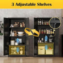 Metal Kitchen Storage Cabinets,60”Pantry Cabinet with Doors and 4 Adjustable Shelves,Tall Black Cabinet for Pantry, Laundry Room,Living Room,Dinning Room by CozyNest Decor