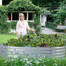 Land Guard 2Pcs Galvanized Raised Garden Bed Kit, Galvanized Planter Oval Large Metal Raised Garden Boxes Outdoor for Vegetables… by GreenHaven Gardens