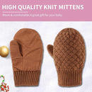 Baby Knit Mittens Toddler Boys Girls Gloves Winter Infant Newborn No Scratch Mitten 0-3 Years by TinyTreasures Baby Boutique