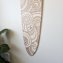 Wooden Surfboard Wall Decor Growth Chart - Surf Board Decor for Kids Room, Wooden Growth Chart for Wall, Surfboard Wall Art, Surfboards for Decoration - White Wave (9.5""x 45"") by TinyTreasures Baby Boutique