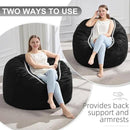 Hobestluk 3FT Bean Bag Chair Giant Bean Bag Chairs for Adults Large Bean Chairs with Removable Cover, Beanbag Chair with Filler, Adult Bean Bag Chairs for Living Room, Bedroom by CozyNest Decor