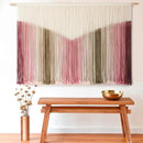 IOWER Large Macrame Wall Hanging Boho Wall Decor Large Scale Tie-Dye Yarn Living Home Room Boho Wall Decor for Bedroom Home Wall Art 57" W x 35" L by CozyNest Decor