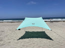 Neso Tents Beach Tent with Sand Anchor, Portable Canopy Sunshade - 7' x 7' - Patented Reinforced Corners (Seafoam) by TinyTreasures Baby Boutique