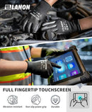 LANON Safety Work Gloves for Men and Women, 18 Pairs Mechanic Black Working Gloves with Grip Odorless PU Coated, Seamless Knit, Full Fingertip Touchscreen for Light Duty Working Gloves, Small by GreenHaven Gardens