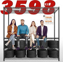 REIBII 60''W X 82.6" H Steel Heavy Duty Wire Shelving Unit with Wheels, 6-Tier Adjustable Storage Shelves 3598LBS Commercial Metal Shelves for Pantry, Garage, College Dorm School Industrial Shelving by CozyNest Decor